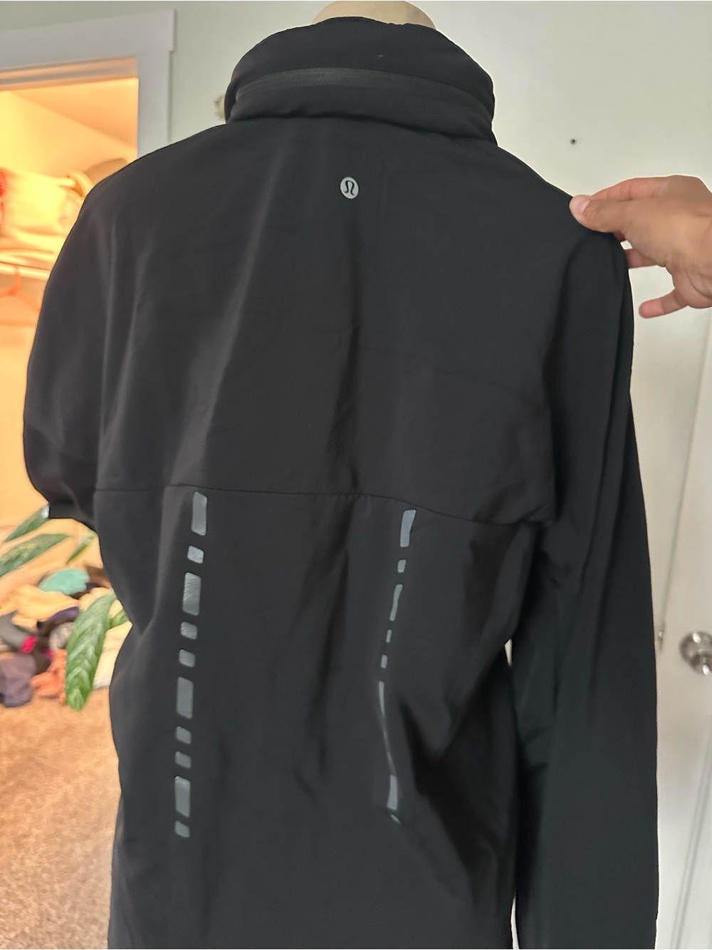 lululemon athletica Black Hooded Lightweight Zip Jacket